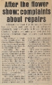 19800829 CHELSEA FLOWER SHOW REPAIRS BOTCHED CN